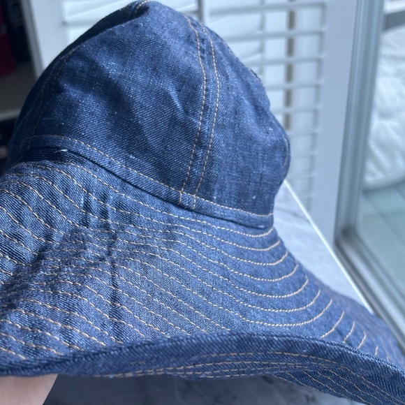 NWOT BORSALINO Lollo Denim Cloche women’s floppy sun hat size S see photo for sz main image 10